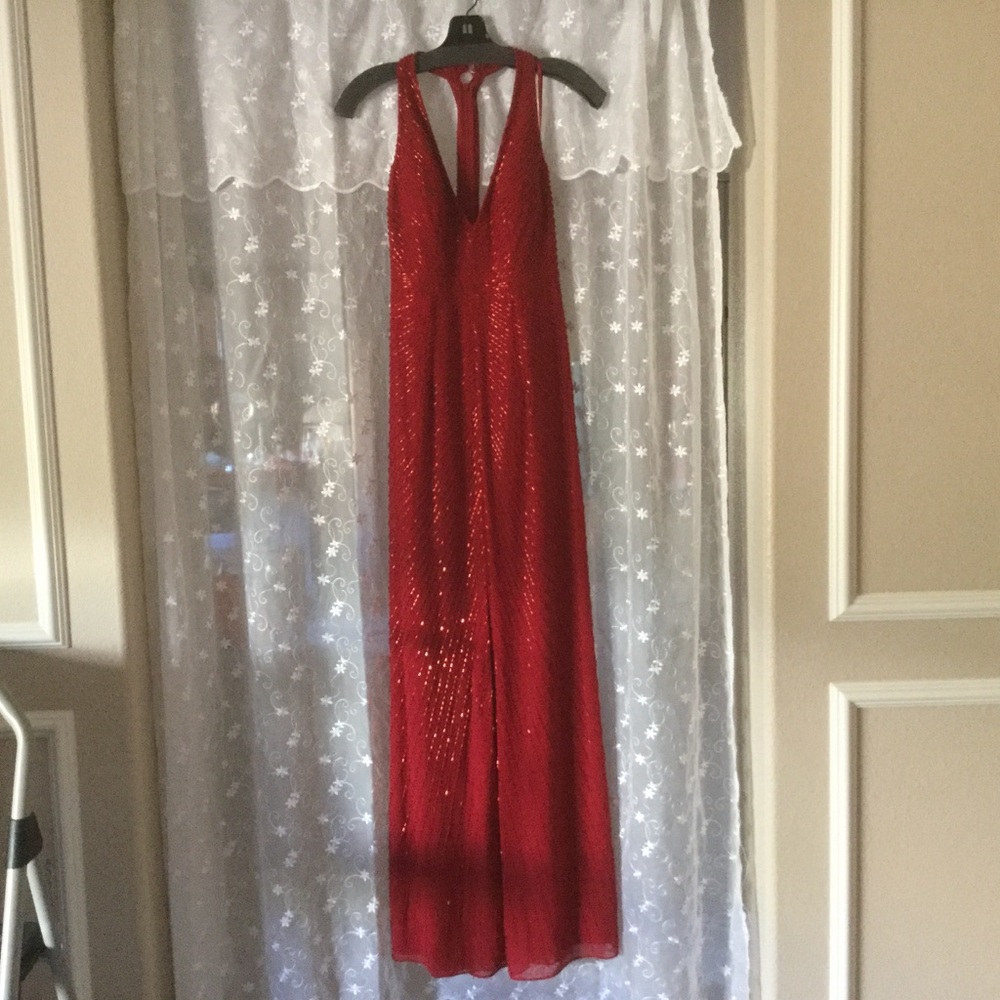 Aidan Mattox Red Gown